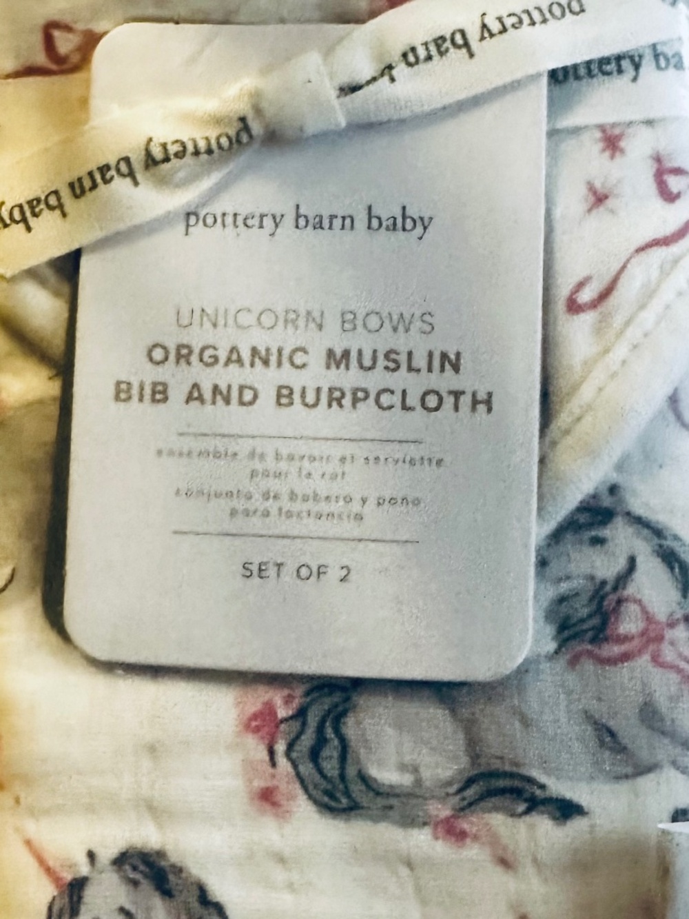 Pottery Barn kids, organic swaddle blankets and bib & burp cloth…